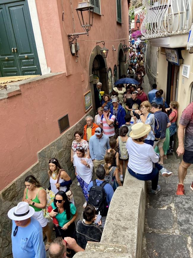 Meanwhile, the crowds ruin Positano, Italy. Photo: Christine Middap