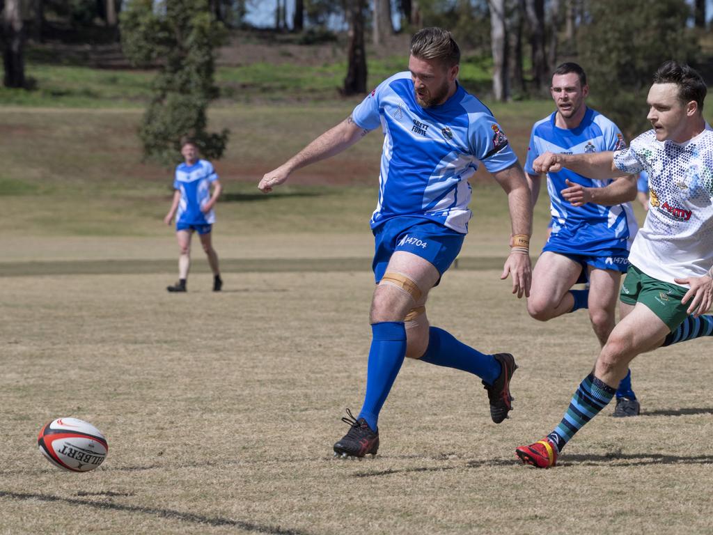 Brett Forte Super 10s Memorial Rugby Challenge. QPS vs The Army. Saturday, August 14, 2021. Picture: Nev Madsen.