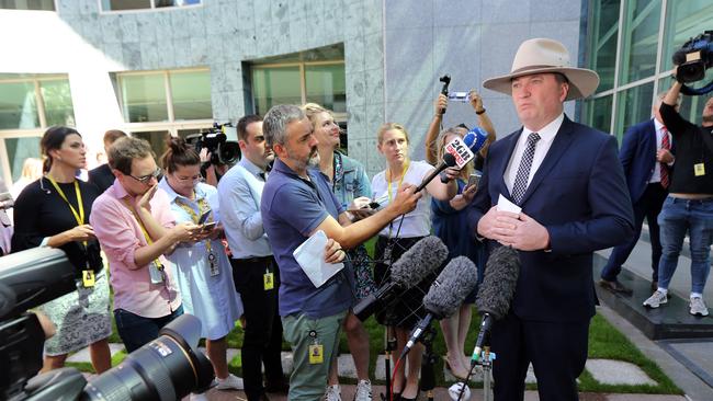 Mr Joyce slaps down some of Mr Turnbull’s observations last week. Picture: Gary Ramage