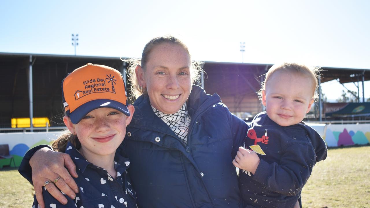 Minnie, Beck, and Ozzie Ebert at the Gatton Show on Saturday, July 22. Picture: Peta McEachern