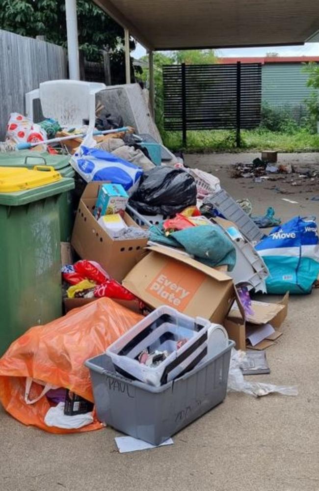 Rubbish was found at this Townsville property.