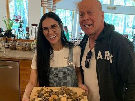 Bruce Willis, here with Demi Moore, has been diagnosed with aphasia. Picture: Instagram.