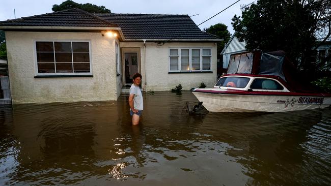 Storms caused massive flooding in Auckland earlier this year, with the disaster marking one of New Zealand’s most costly insurance events. Picture: Brett Phibbs