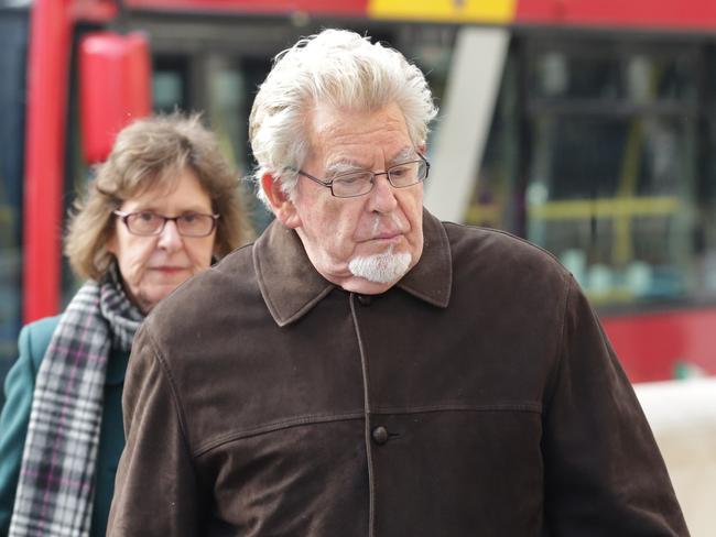 Rolf Harris arrives at Royal Court of Justice in London during his trial. Picture: Ella Pellegrini