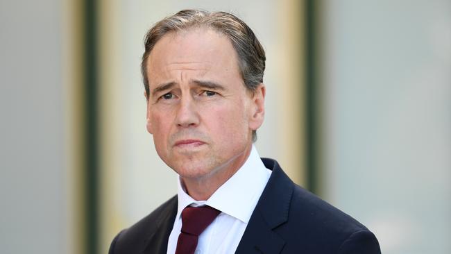 Federal Health Minister Greg Hunt has applauded the community’s effort to stop the spread of coronavirus. Picture: AAP Image/James Ross