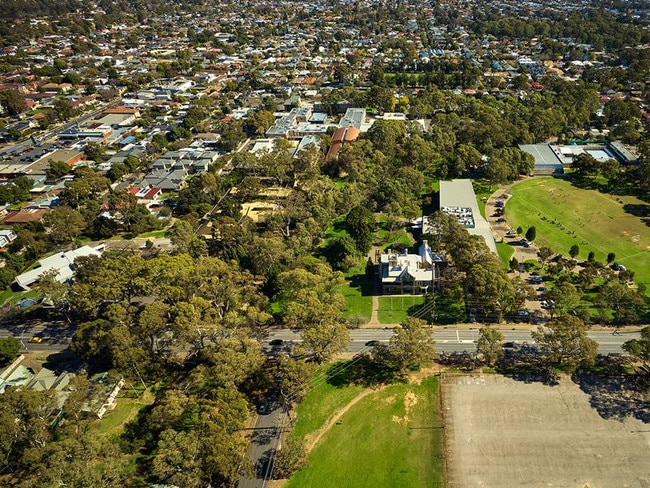 An aerial view of the UniSA campus at Magill, which will be the site of a major residential redevelopment. Picture: Supplied