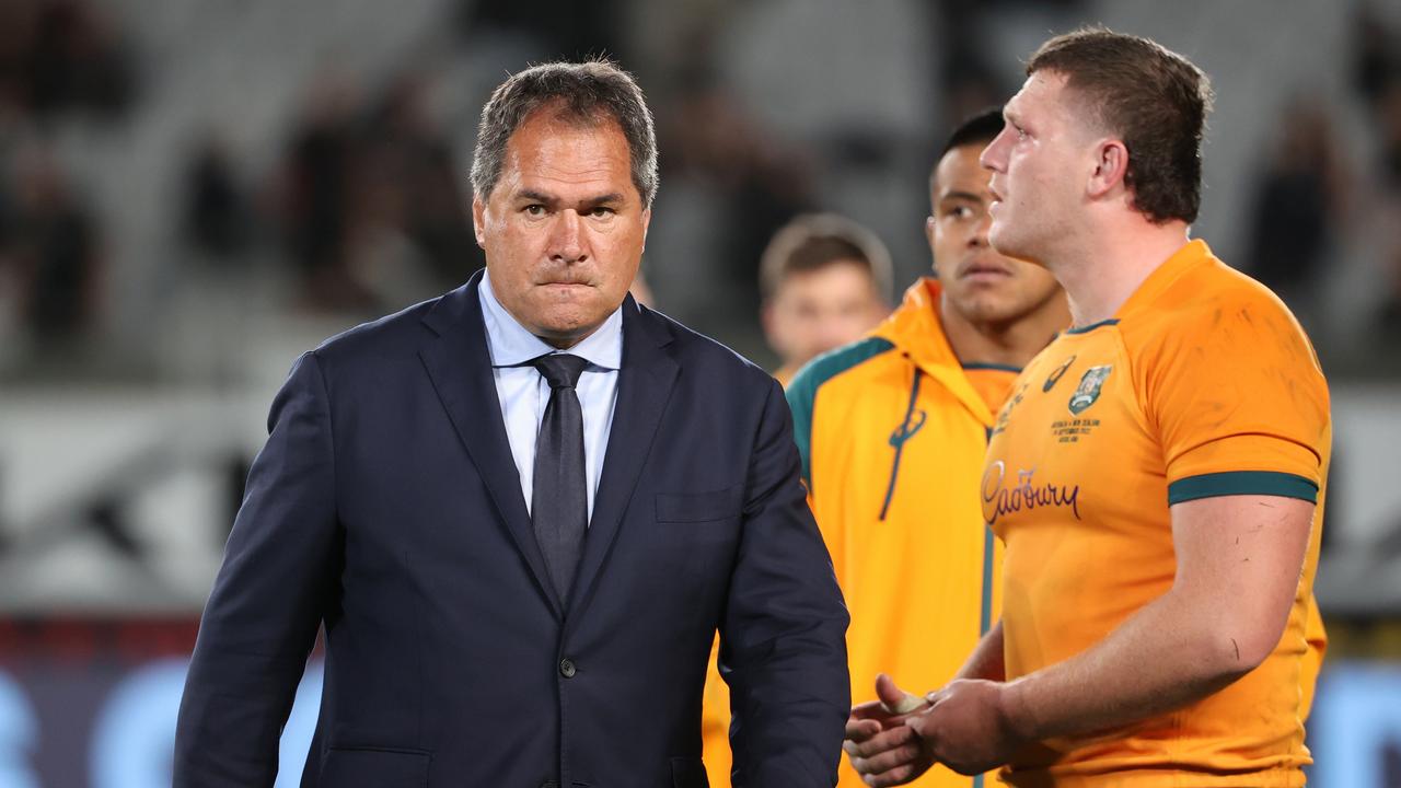 Dave Rennie said the Wallabies were “shaded in all areas” as the All Blacks continued their dominance at Eden Park. Photo: Getty Images
