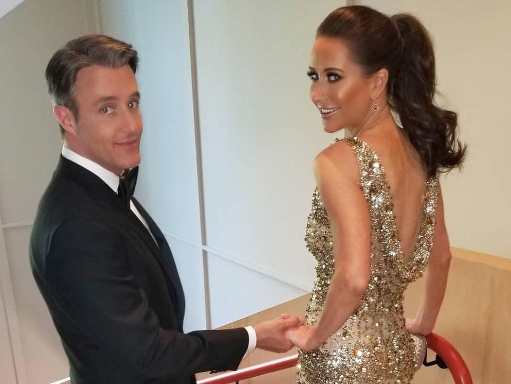 Jessica Mulroney with her husband, Ben Mulroney, ahead of Meghan Markle and Prince Harry’s wedding reception. Picture: Instagram