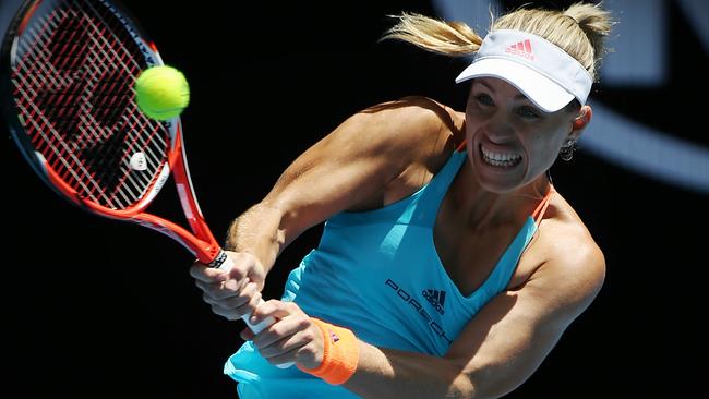 Angelique Kerber in action. Picture: George Salpigtidis