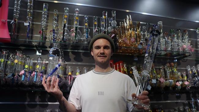 Chris Burn, pictured in the "Mullup" shop in Canberra, supports the new laws. Picture: Gary Ramage.