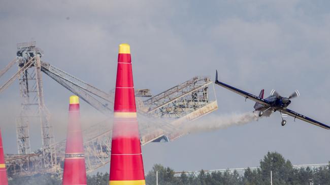 Matt Hall of Australia performs during the finals at the sixth stage of the Red Bull Air Race World Championship at Eurospeedway in Lausitz, Germany on September 4, 2016. Picture: Marc Müller/Red Bull 