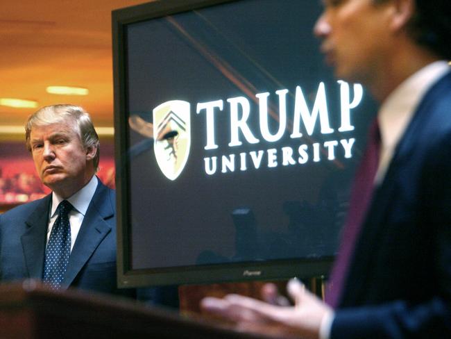 Trump University has been accused of being fraudulent. Picture: AP