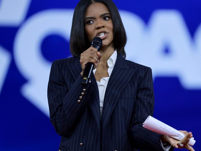 ORLANDO, FLORIDA - FEBRUARY 25: Candace Owens speaks during the Conservative Political Action Conference (CPAC) at The Rosen Shingle Creek on February 25, 2022 in Orlando, Florida. CPAC, which began in 1974, is an annual political conference attended by conservative activists and elected officials.   Joe Raedle/Getty Images/AFP == FOR NEWSPAPERS, INTERNET, TELCOS & TELEVISION USE ONLY ==