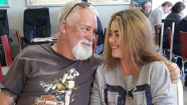 Hannah Atherton, 19, was the pillion passenger on her 60-year-old father Alan Atherton’s Harley Davidson as part of a birthday ride when tragedy struck about 10.25am on Monday April 18. Picture: Facebook