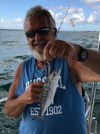 The smallest spotty mackerel ever. Picture: Spero Kartanos