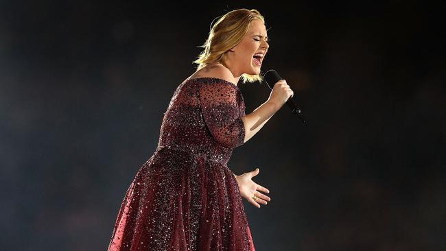 Adele shared her ‘miserable’ songs with Melbourne in 2017. Picture: Getty Images