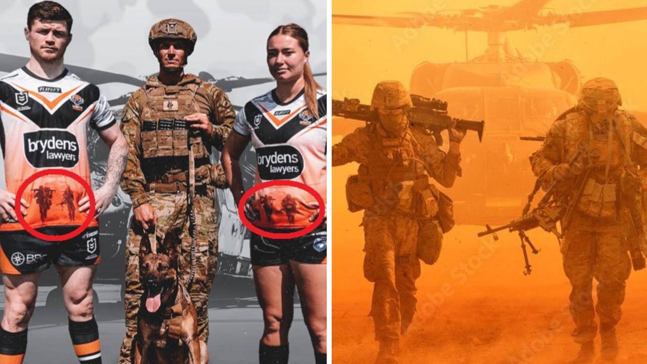 Wests Tigers to re-design Anzac jersey amid furore over