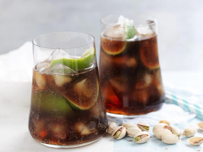 Retro drinks: Bacardi and Coke.