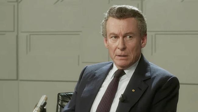 Richard Roxburgh as Bob Hawke in The Crown.