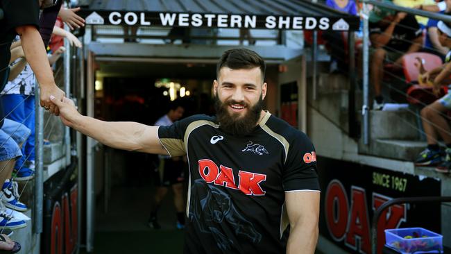 Josh Mansour during Penrith Panthers training at Sportingbet Stadium. (Mark Evans)