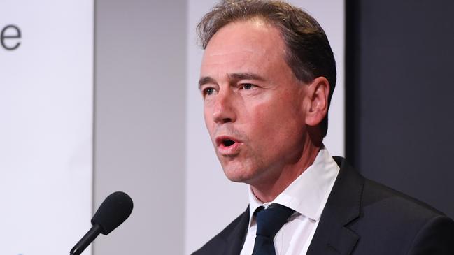 Greg Hunt announced $15.6 million boost to researchers to help develop a new coronavirus test and treatment. Picture: AAP/Erik Anderson