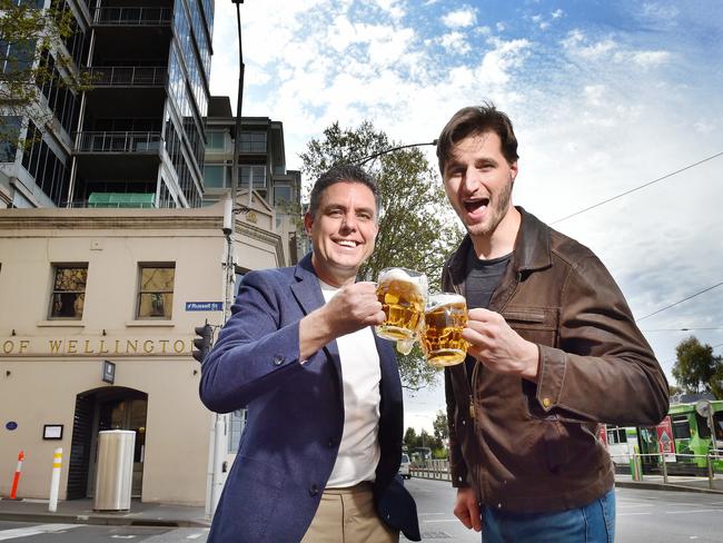 Australian Venue Co boss Paul Waterson (left) said he was looking forward to honouring The Prince’s rich history. Picture: Nicki Connolly