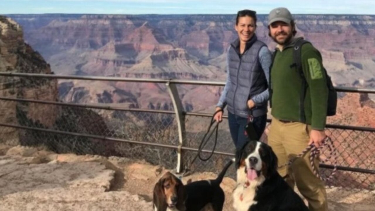 The couple shared photos on Instagram of their adventures along with their two dogs Frank and Baker.