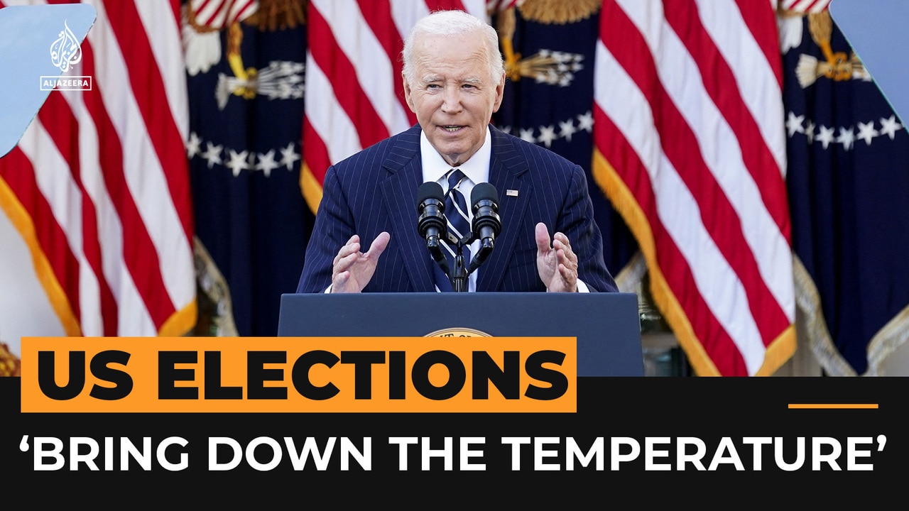 Biden urges Americans to ‘bring the temperature down’ after Trump win