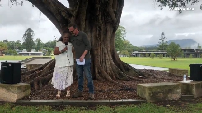 Protesters rally to stop the closure of Mount Warning