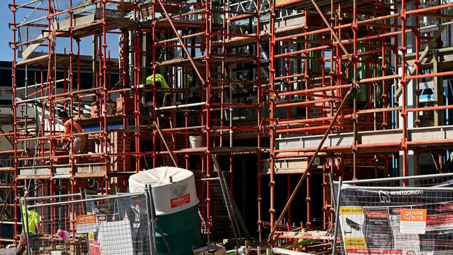 Wet weather forecasts for spring and summer are likely to bring more delays in the construction business. Picture: AFP