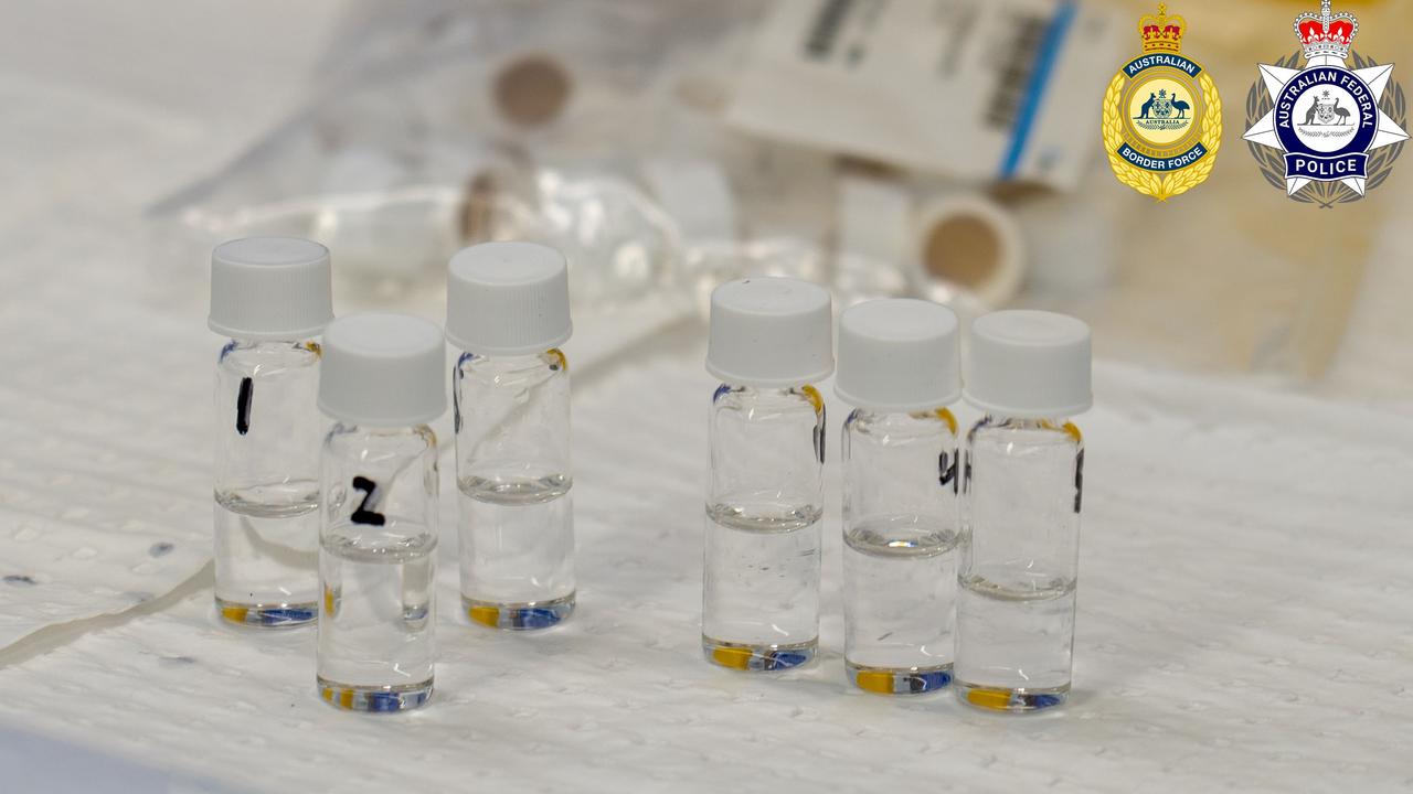 Vials of bute seized in Sydney in March this year. Australian Federal Police/Australian Border Force