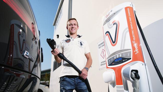 Expect to see plenty more electric car charging points in the future across Randwick. Picture: Claudia Baxter