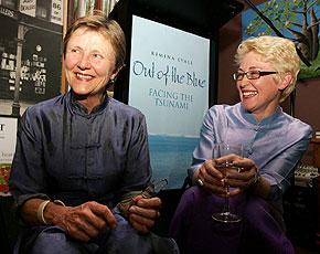 Healing words: Kimina Lyall at the launch with Helen Garner. Picture: David Geraghty