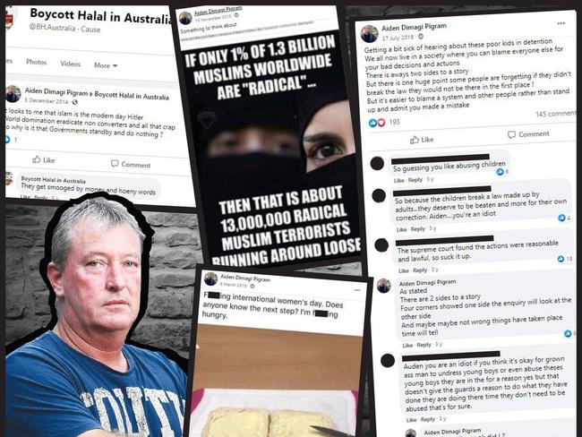 Some of the discriminatory Facebook posts written by former Territory Alliance candidate for Drysdale, Aiden Pigram.