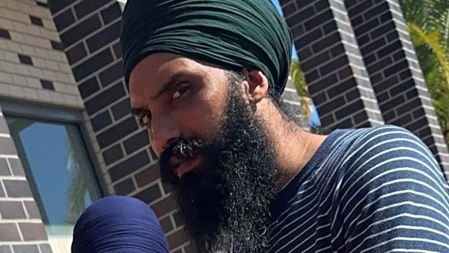 Right: Lovepreet Singh outside Lismore Courthouse pleaded not guilty to dangerous driving occ death-drive manner dangerous and negligent driving (occasioning death).