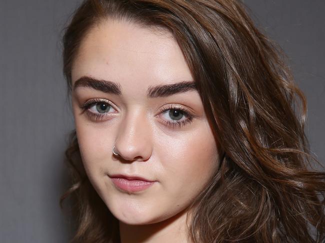 BERLIN, GERMANY - FEBRUARY 08: Maisie Williams during the Shooting Stars 2015 Portrait Session at the 65th Berlinale International Film Festival at Ritz Carlton on February 8, 2015 in Berlin, Germany. (Photo by Vittorio Zunino Celotto/Getty Images for European Shooting Stars 2015)