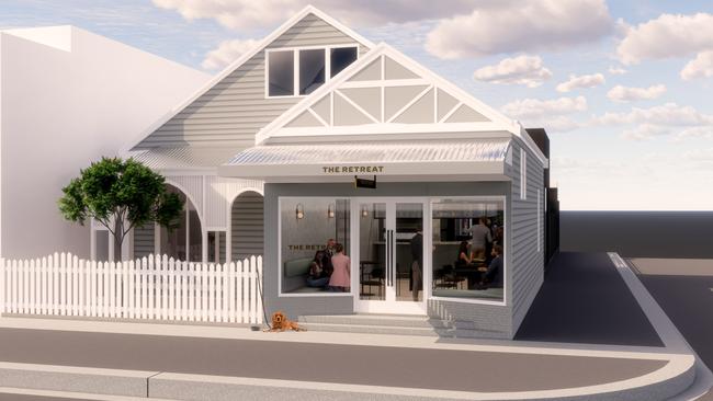 A concept image of the <i>Retreat </i>restaurant in Newtown. Source: Supplied.