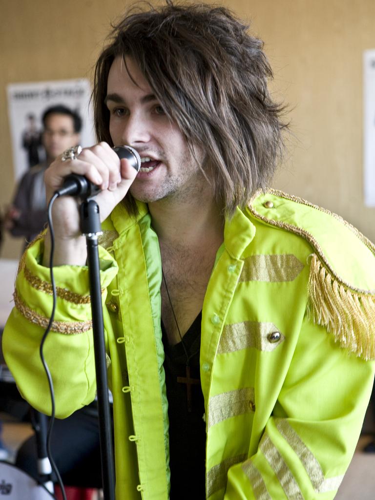 Lead singer Shaun was known for his side fringe. Picture: JJ Sassine / NEWS.com.au