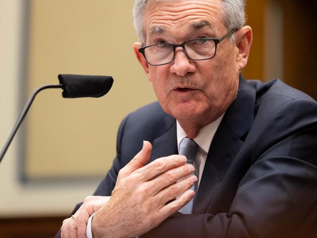 Federal Reserve Board Chairman Jerome Powell testifies on the Federal Reserve's response to the coronavirus pandemic during a House Oversight and Reform Select Subcommittee hearing on Capitol Hill in Washington, DC, June 22, 2021. (Photo by Graeme Jennings / POOL / AFP)