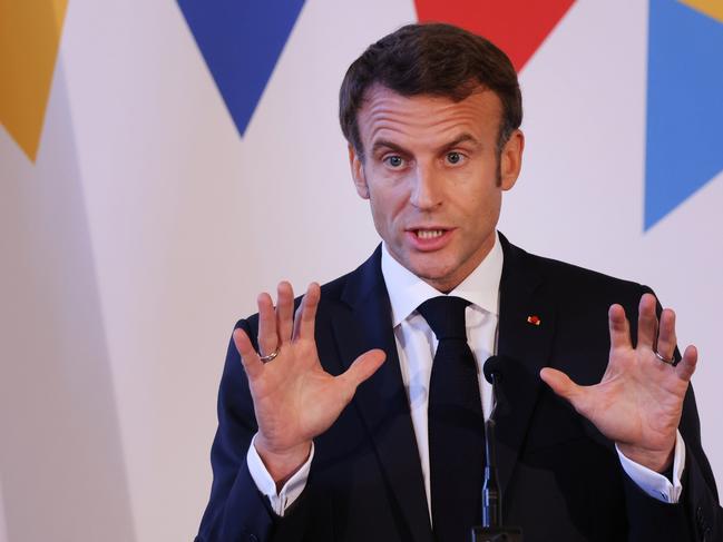 French President Emmanuel Macron has called for restraint. Picture: Getty