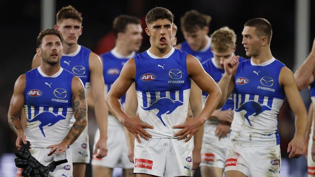 The Kangaroos have won just one game so far in 2025. Photo: Michael Klein