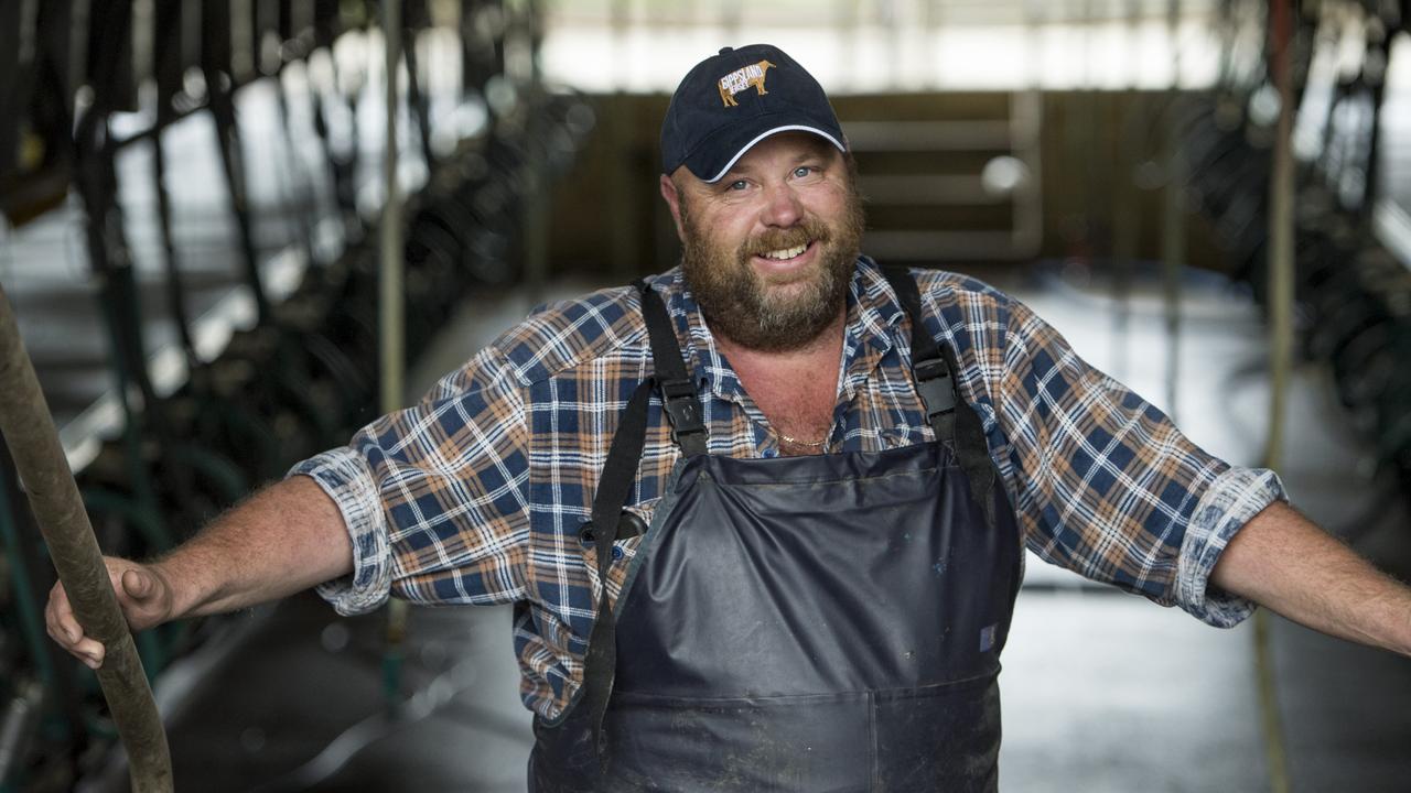 Gippsland Jersey supplier, sharefarmer Brenton Ziero. Picture: Zoe Phillips