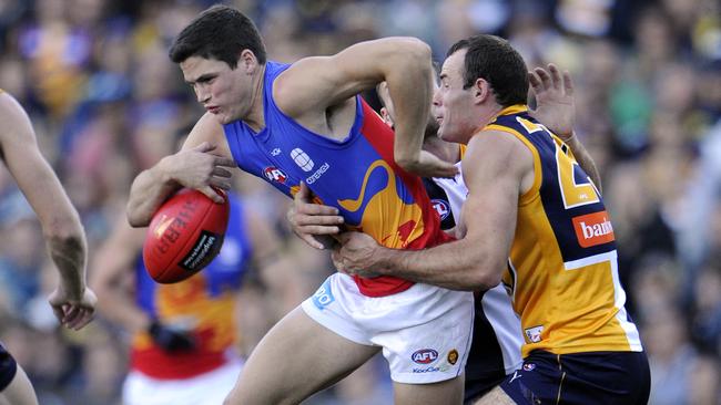 Jack Crisp in his days as a Brisbane Lion.