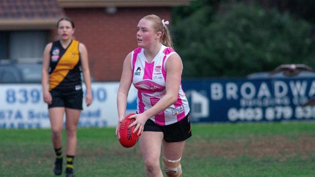 Morphettville Park star Olivia Evans in action. Picture: Morphettville Park Football Club