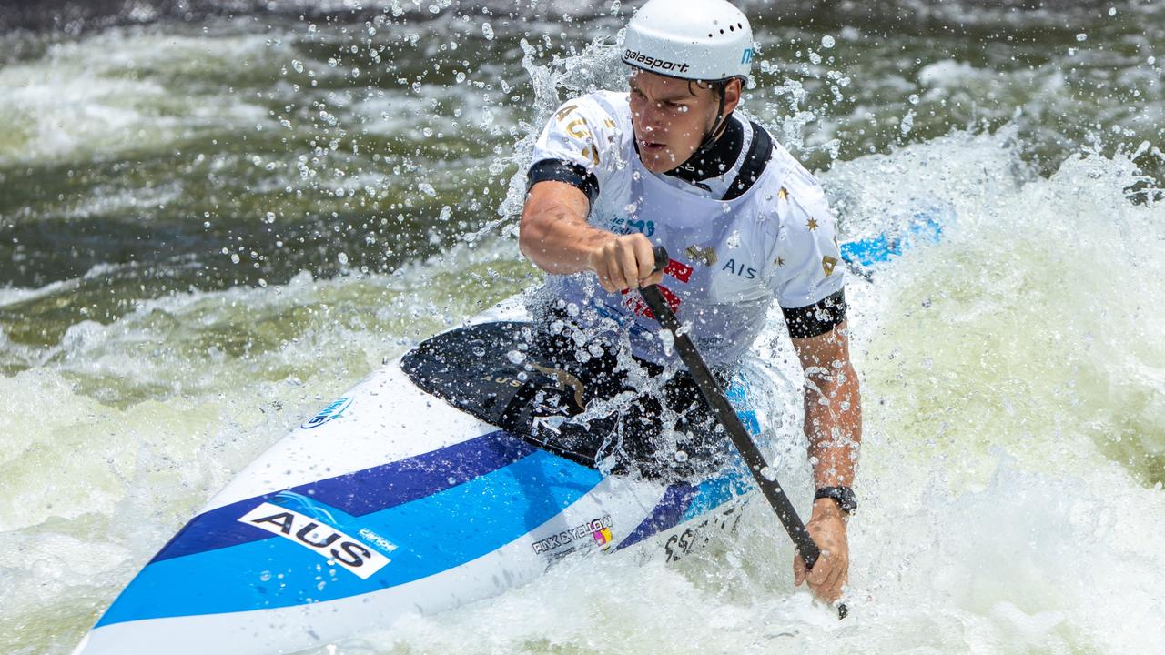 Young canoe slalom paddler Lachlan Bassett