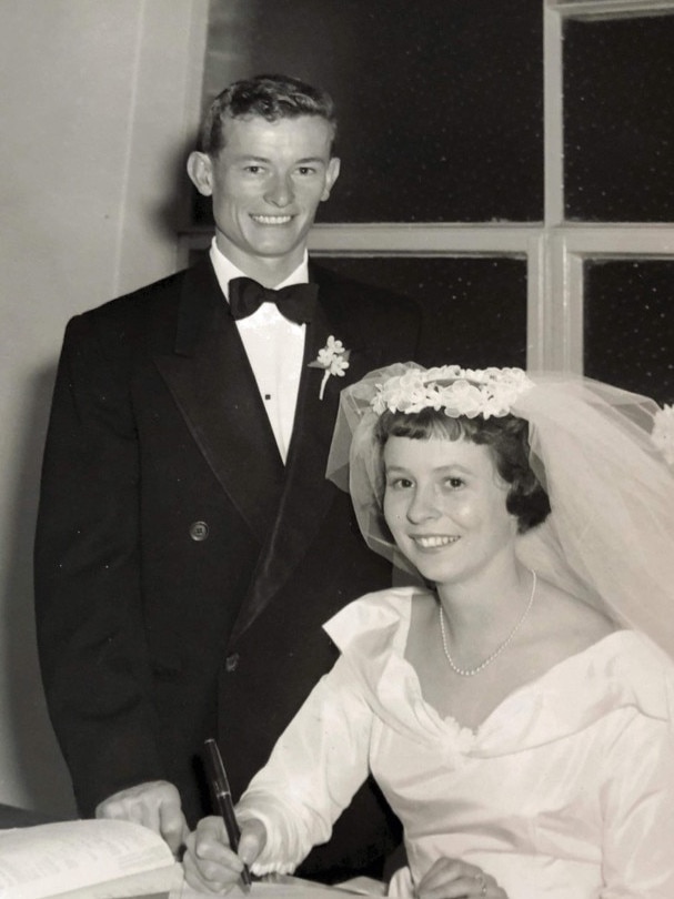 The couple on their wedding day. Picture: Supplied