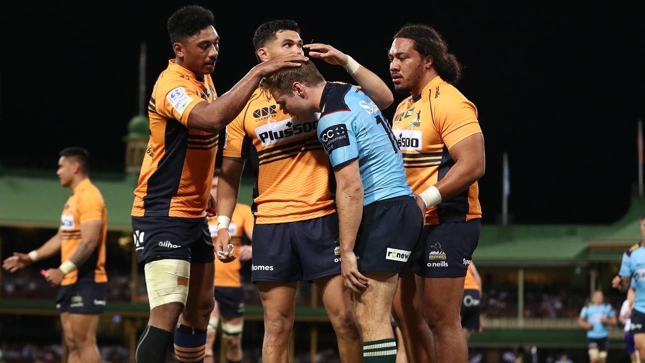 The Brumbies breathed a sigh of relief by beating the Waratahs, but the failure to string matches together continues to plague Australian rugby. Photo: Getty Images