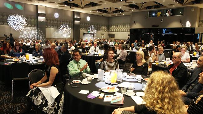 Politicians, business owners and local community members came together for the White Ribbon breakfast at Castle Hill RSL.