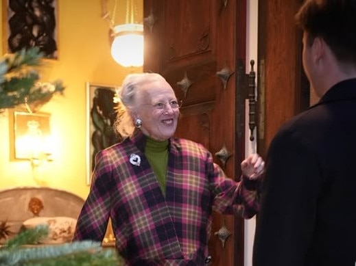 Queen Margrethe and Crown Prince Christian of Denmark