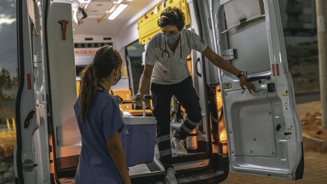 Heart-rending doesn’t begin to cover the scene of Joe Ball, standing outside the ambulance bay as his daughter’s heart speeds away from him forever. Picture: istock